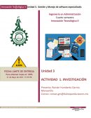 Gestión y Manejo de software especializado