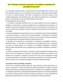 Psicologia y Educación: Capitulo 1- Resumen