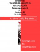 Guía de preguntas relacionada con la película “Tiempos Modernos”