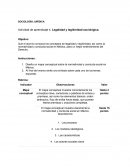 Actividad de aprendizaje 4. Legalidad y legitimidad sociológica