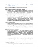 Conflictos y liderazgo en L.E.S