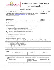 Sala TICs. Redes II. Página 1