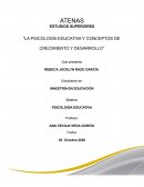 La psicología educativa y conceptos de crecimiento y desarrollo
