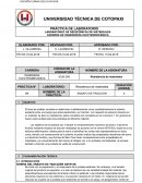 PRÁCTICA DE LABORATORIO. LABORATORIO DE RESISTENCIA DE MATERIALES