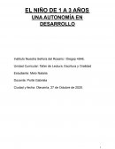 Informe. Desarrollo del niño