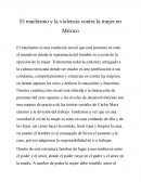 El machismo y la violencia contra la mujer en Mexico