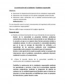 La construcción de la ciudadanía. Ciudadano responsable