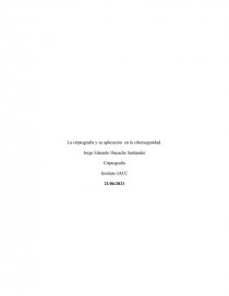 La criptografía y su aplicación en la ciberseguridad. Página 1