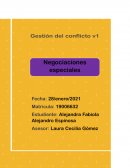 Negociaciones especiales