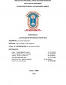 Alcoholes de importancia industrial