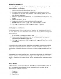 TÉCNICAS DE ESPOSAMIENTO. Página 1