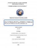 USO DE MATERIALES DIDACTICOS Y RENDIMIENTO ACADÉMICO EN INGLES