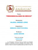 “PRESIDENCIALISMO EN MÉXICO”