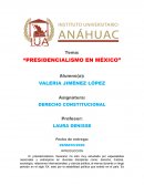 Presidencialismo en México
