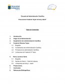 Escuela de administración científica precursores Frederick Taylor & Henry Gantt