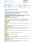 Procesos de una empresa que se dedica a la Compra y venta de productos de alimentación