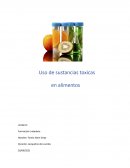 Uso de sustancias toxicas en alimentos