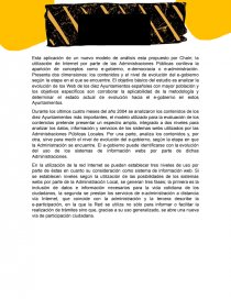 DESARROLLO EN INTERNET DE LOS MUNICIPIOS ESPAÑOLES MAS POBLADOS. Página 1
