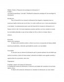 Modelado de planeación estratégica de las tecnologías de información