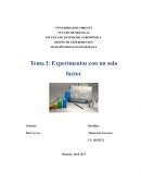 Experimentos con un solo factor