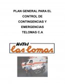 PLAN GENERAL PARA EL CONTROL DE CONTINGENCIAS Y EMERGENCIAS TELOMAS C.A