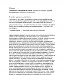 El internet Característica fundamental del internet: que todos los mensajes, lleguen al destino y para eso se diseñaron los protocolos