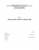 Ensayo sobre el libro La buena vida