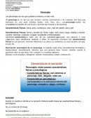 Características físicas y psicológicas de los personajes