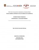 INFORME SEMANA PEDAGOGICA. INTERVENCION LIC. EDUCACION PRIMARIA