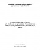 Reflexión crítica sobre la investigación histórica y económica de México