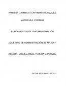 Que tipo de administracion se aplica