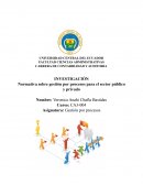 Normativa sobre gestión por procesos para el sector público y privado