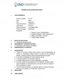 INFORME DE EVALUACIÓN PSICOLÓGICA