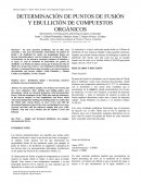 DETERMINACIÓN DE PUNTOS DE FUSIÓN Y EBULLICIÓN DE COMPUESTOS ORGÁNICOS