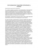 Arte Contemporáneo: Temporalidad, Territorialización y Circulación