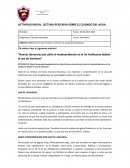 Actividad inicial: Lectura reflexiva sobre el cuidado del agua