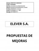 ELEVER S.A. PROPUESTAS DE MEJORAS
