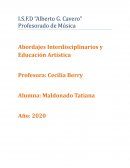Abordajes Interdisciplinarios y Educación Artística