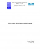 Esquema conceptual sobre los modelos de educación para la salud