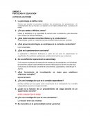 PSICOLOGIA Y EDUCACIÓN. AUTOEVALUACIONES