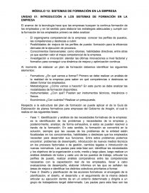 SISTEMAS DE FORMACIÓN EN LA EMPRESA. Página 1