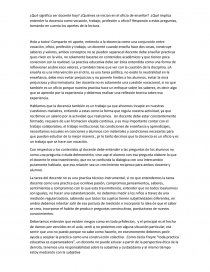 Pedagogia ¿Qué significa ser docente hoy?. Página 1
