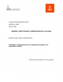 Especificaciones de los estándares de gestión de la organización sanitaria