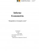 Desigualdad en el desempeño escolar