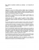 Poco Interés de población residente por participar en el desarrollo del turismo