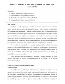 MOTIVACIONES Y ACTITUDES PSICOSOCIALES DE LOS ITALIANOS