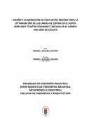 DISEÑO Y ELABORACIÓN DE UN PLAN DE MEJORA PARA LA OPTIMIZACIÓN DE LAS LÍNEAS DE ESPERA EN EL SUPER MERCADO “CUATRO ESQUINAS”