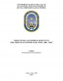 IMPACTO DE LAS EXPORTACIONES EN EL CRECIMIENTO ECONÓMICO DEL PERÚ, 2006 - 2018