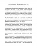 ENSAYO SOBRE EL PROCESO ELECTORAL 2021