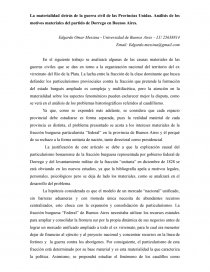 La materialidad detrás de la Guerra civil de las Provincias Unidas del Sur. Página 1